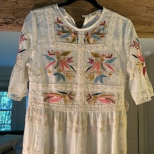 Roolee Naomi Embroidered Dress